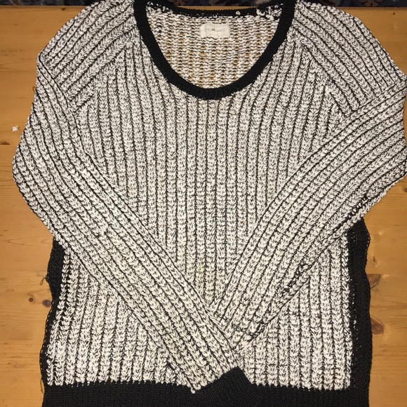 Lou & Grey Sweaters - Lou & Grey Black White Sweater Small